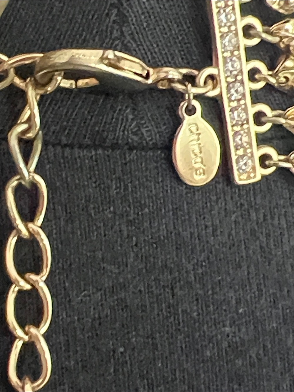 Chico's Gold Multi-Strand Beaded Necklace - Picture 5 of 9